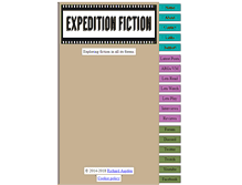 Tablet Screenshot of expeditionfiction.com